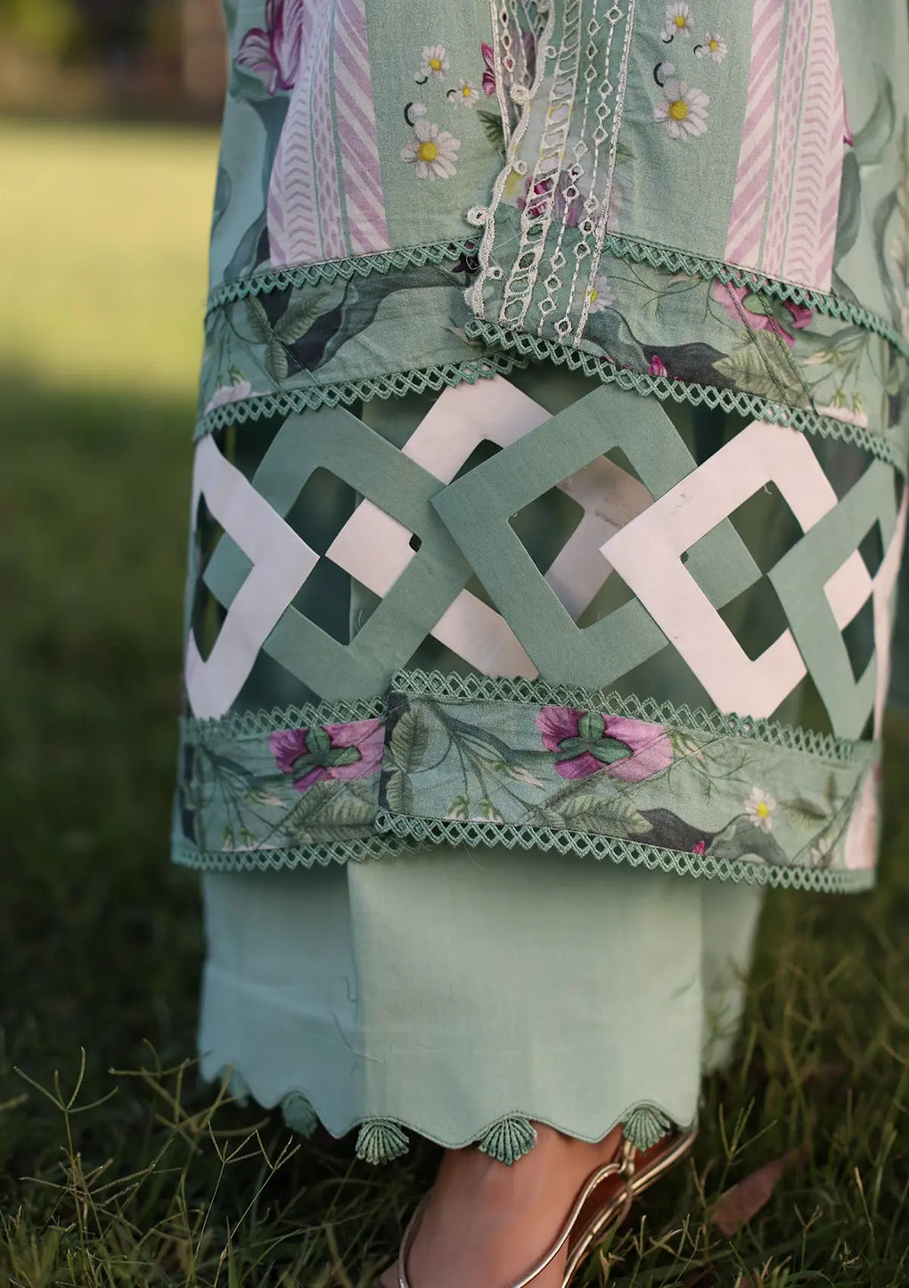 Elaf Premium | Prints Chikankari 24 | 05B CELESTIAL - House Of Hania