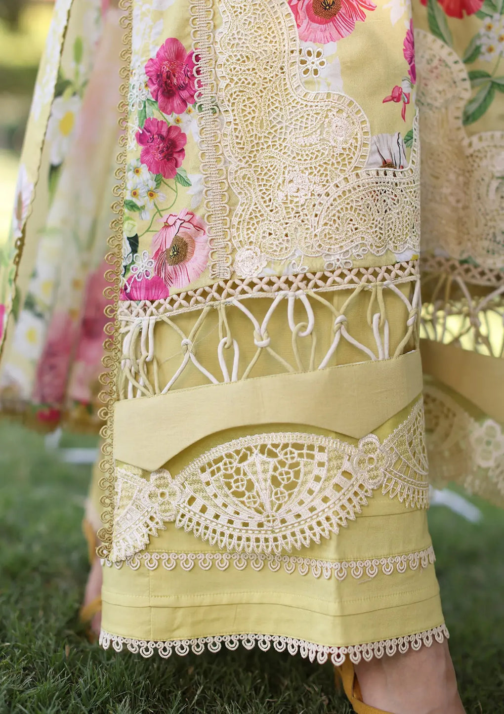 Elaf Premium | Prints Chikankari 24 | 06A SUNSHINE BOUQUET - House Of Hania