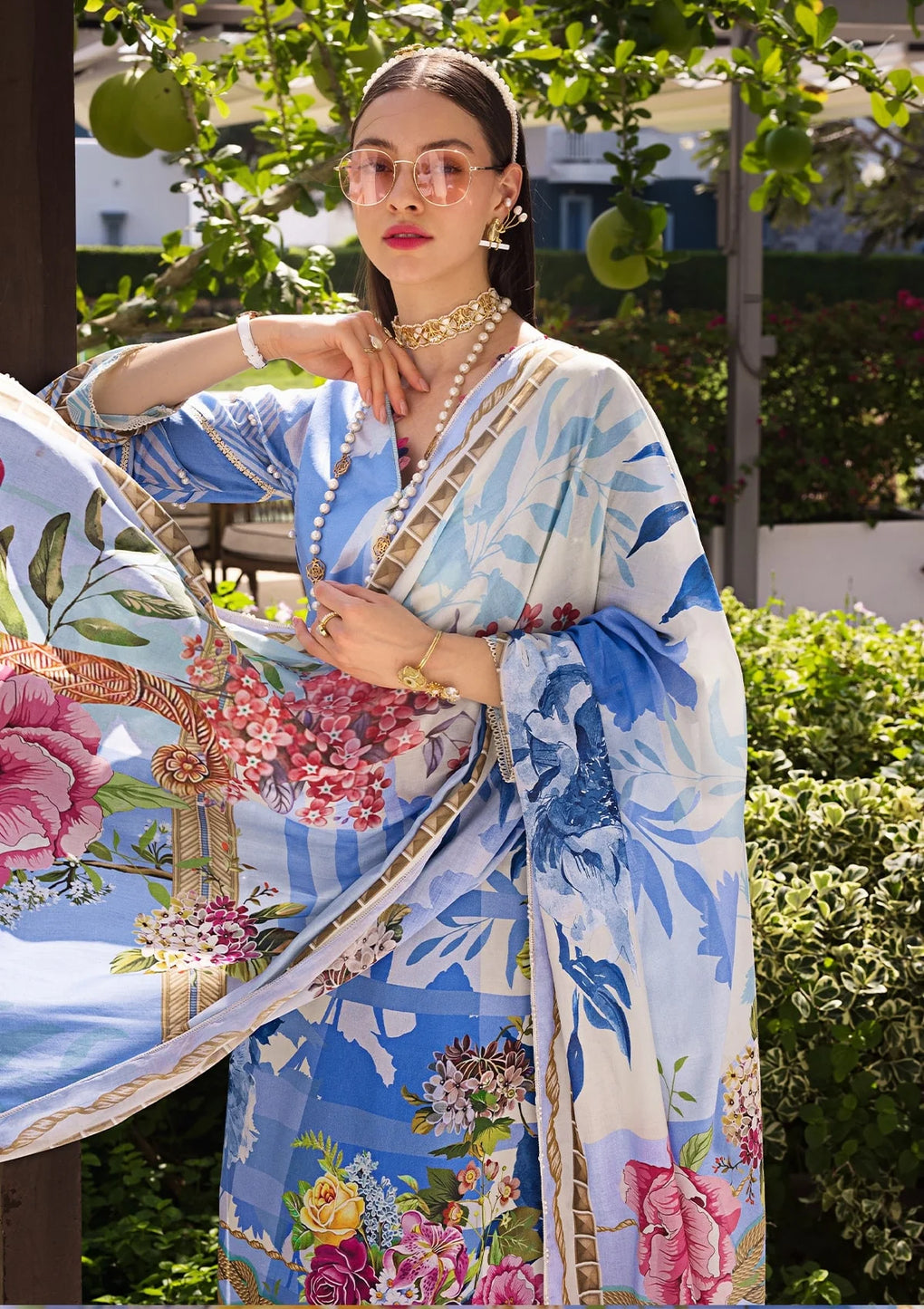 Elaf Premium | Prints Collection 2024 | EOP-01B DARIS - House Of Hania