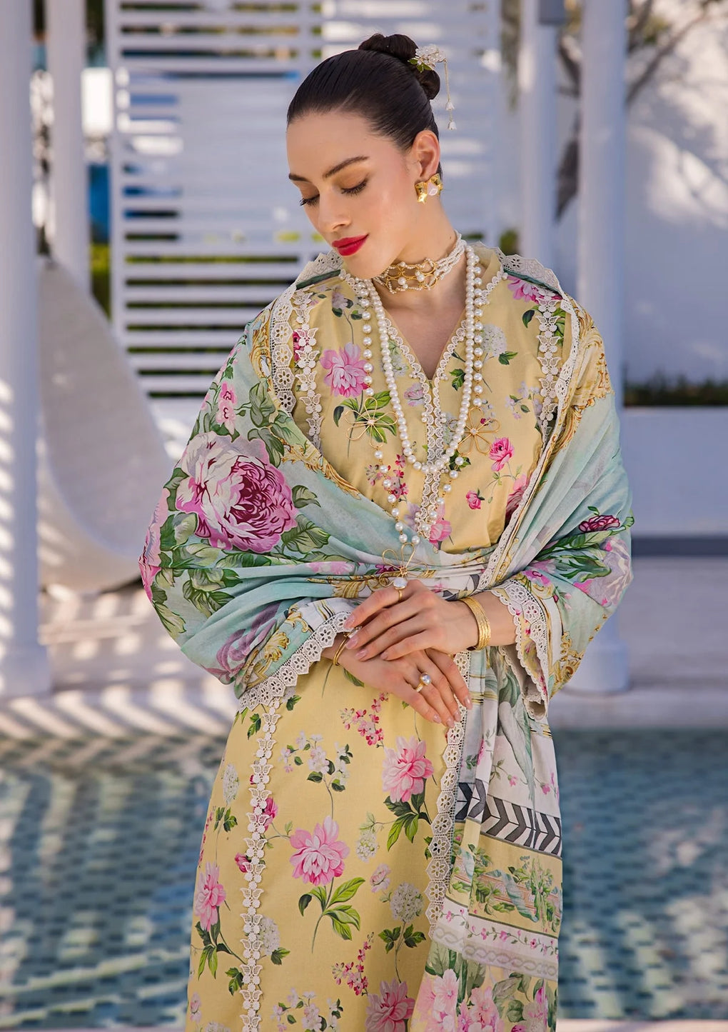 Elaf Premium | Prints Collection 2024 | EOP-02B HUAHIN CHIC - House Of Hania