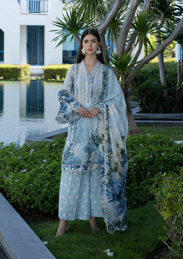 Elaf Premium | Prints Collection 26 | EPN-1A OCEAN PETALS - House Of Hania