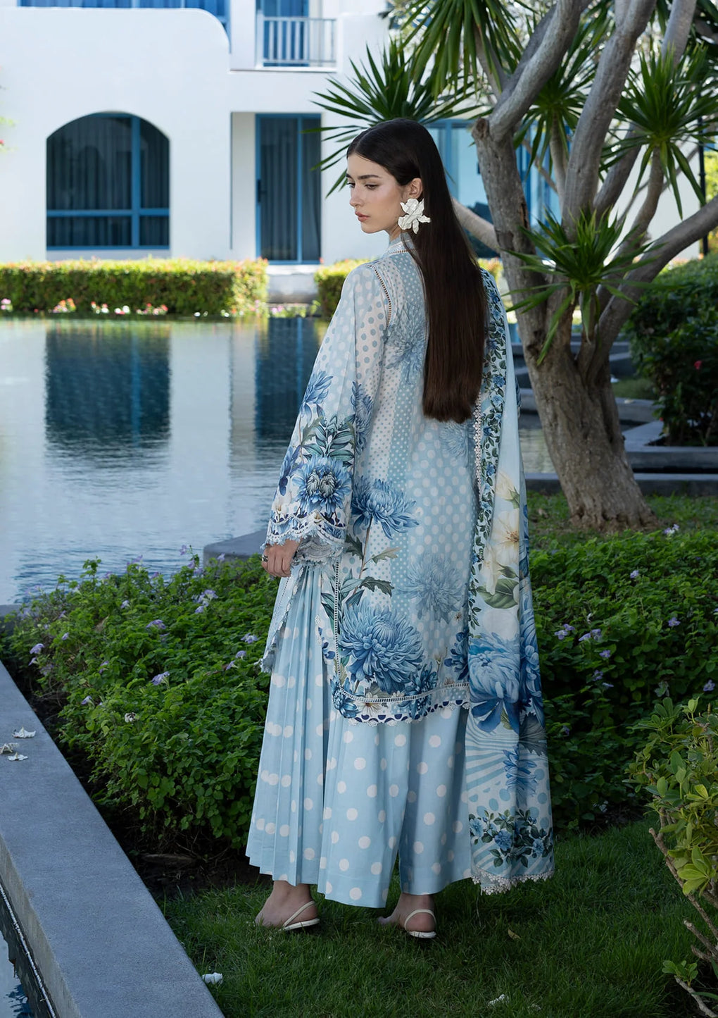 Elaf Premium | Prints Collection 26 | EPN-1A OCEAN PETALS - House Of Hania