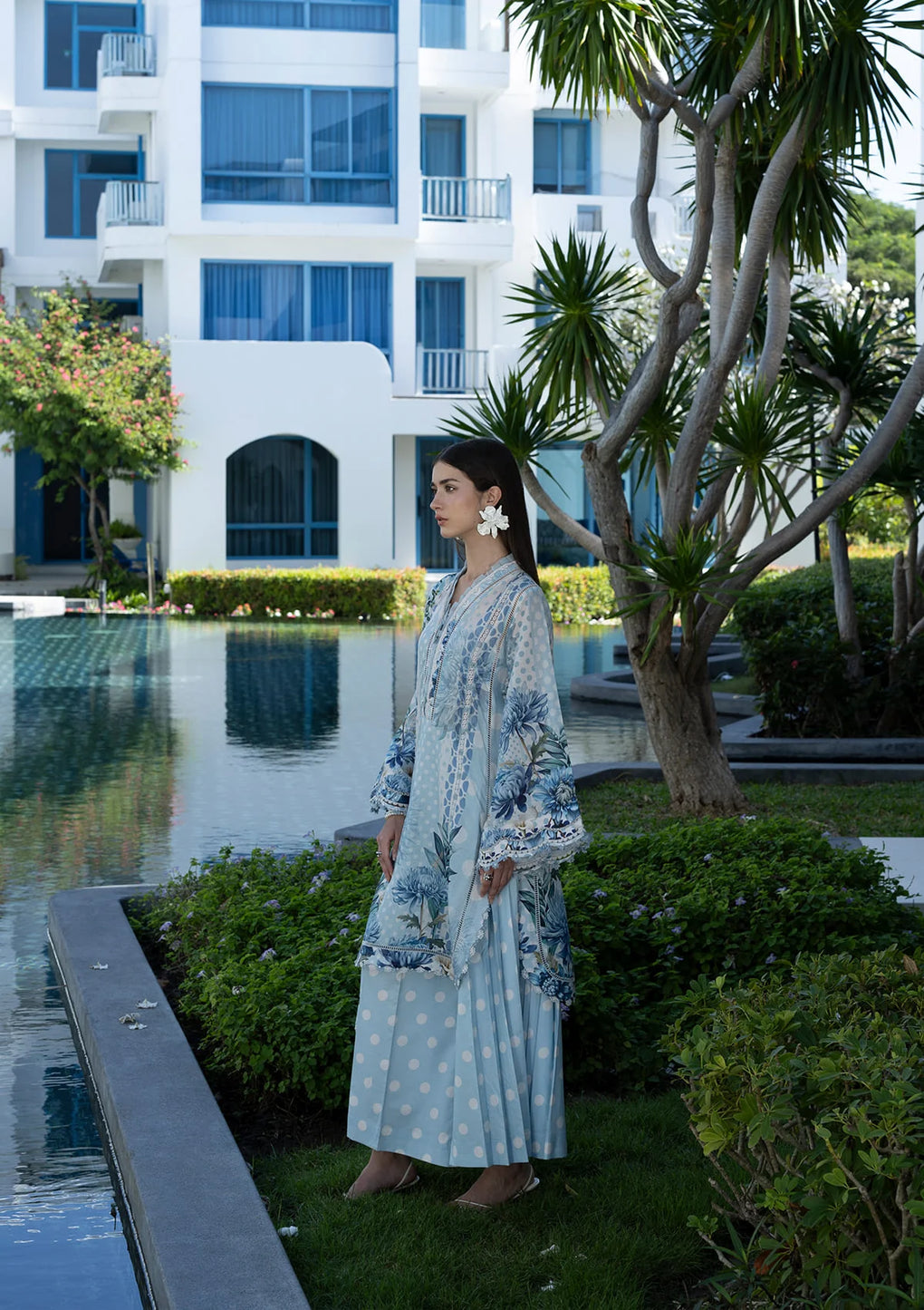 Elaf Premium | Prints Collection 26 | EPN-1A OCEAN PETALS - House Of Hania