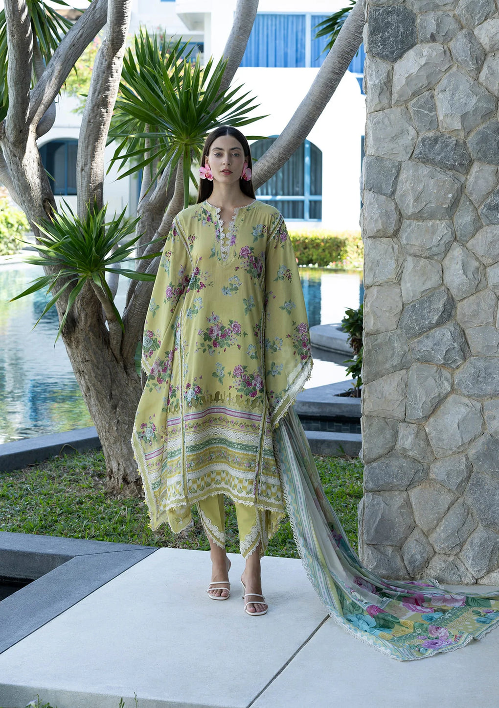 Elaf Premium | Prints Collection 26 | EPN-4A AVOCADO - House Of Hania