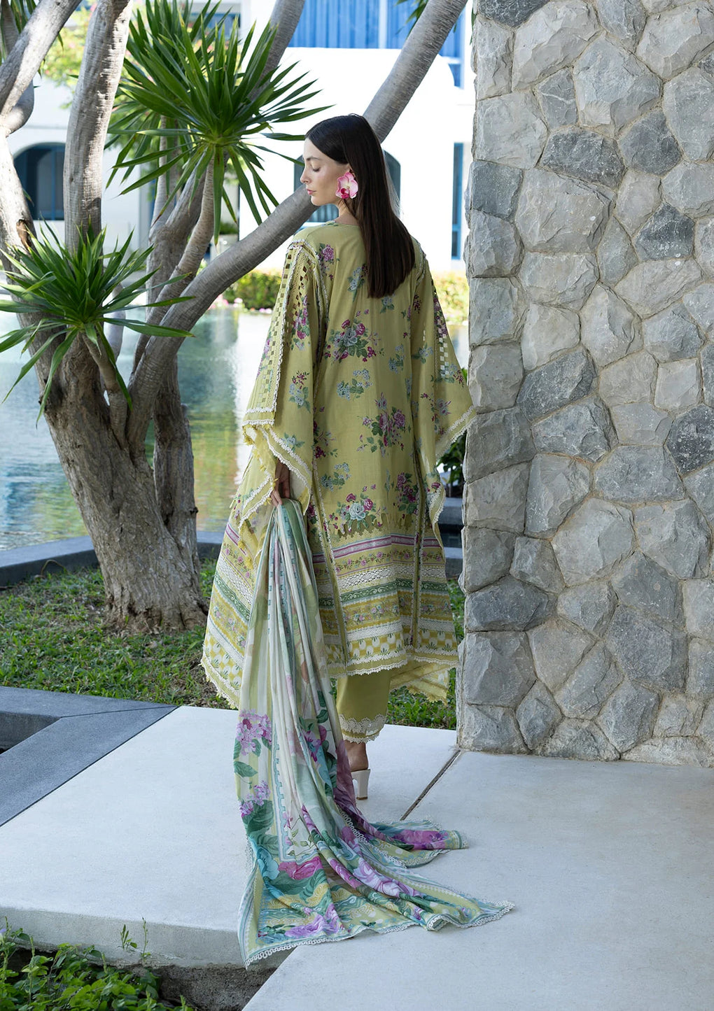 Elaf Premium | Prints Collection 26 | EPN-4A AVOCADO - House Of Hania