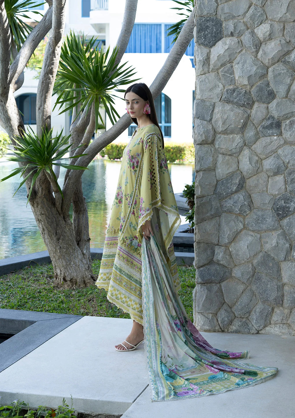 Elaf Premium | Prints Collection 26 | EPN-4A AVOCADO - House Of Hania