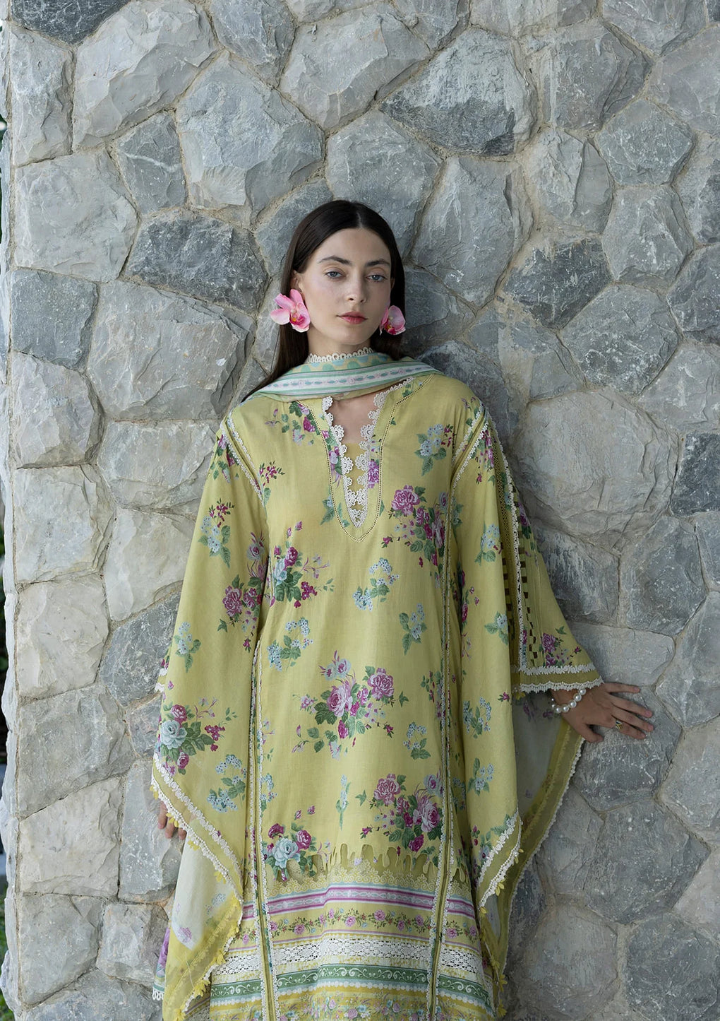 Elaf Premium | Prints Collection 26 | EPN-4A AVOCADO - House Of Hania