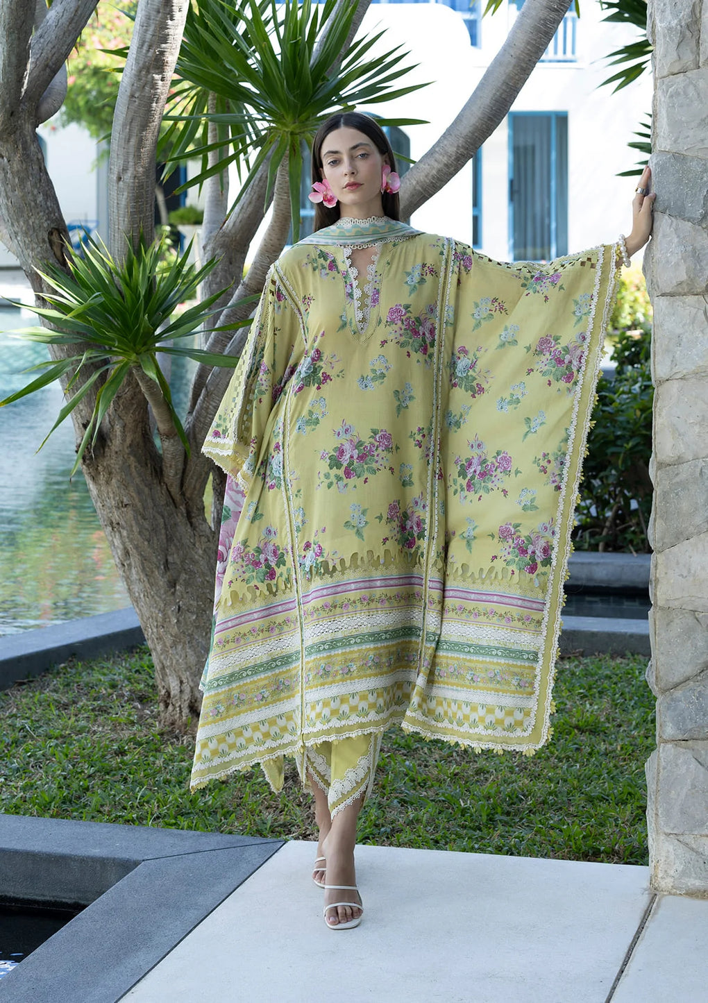 Elaf Premium | Prints Collection 26 | EPN-4A AVOCADO - House Of Hania