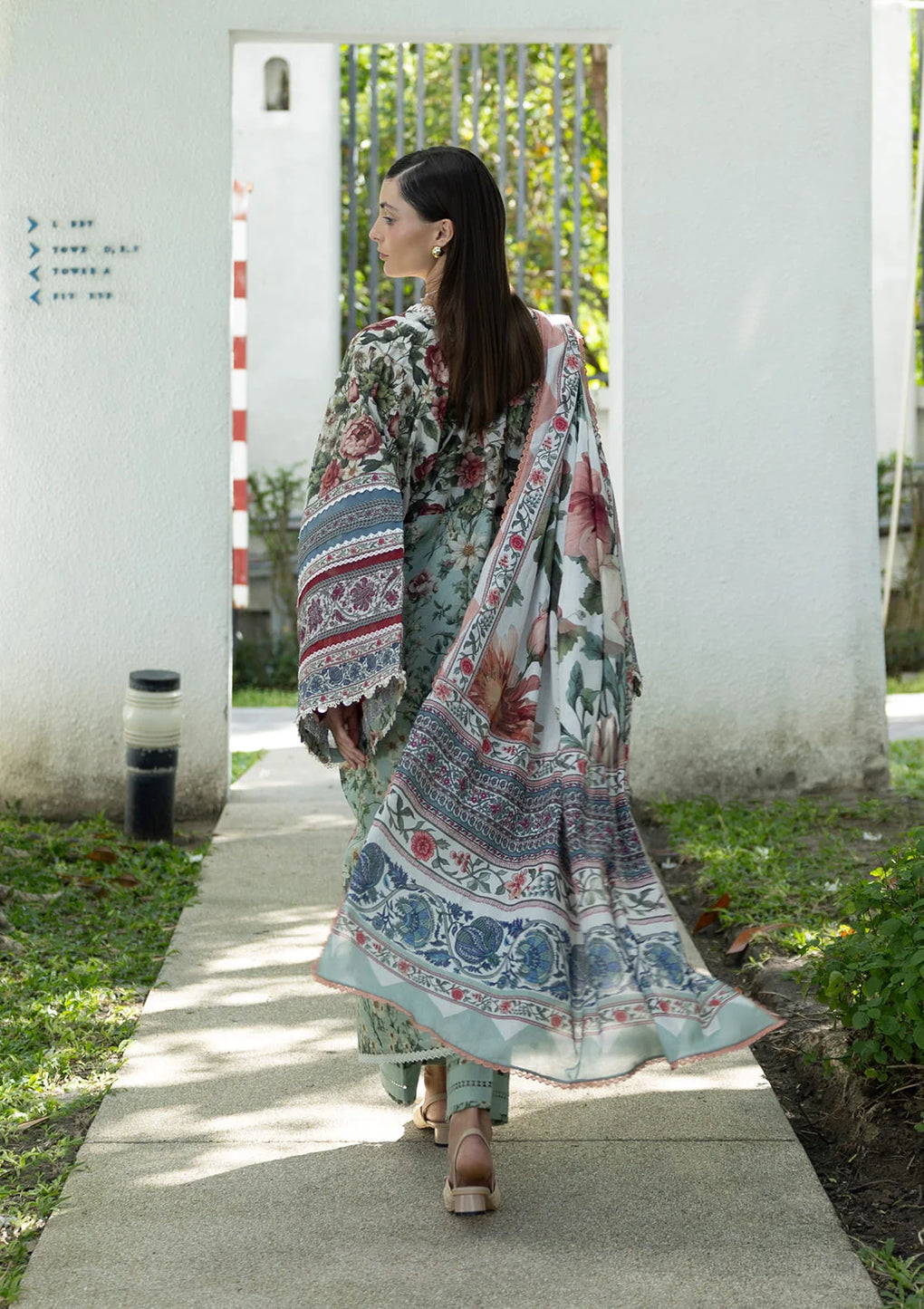 Elaf Premium | Prints Collection 26 | EPN-6B OPALINE GARDEN - House Of Hania
