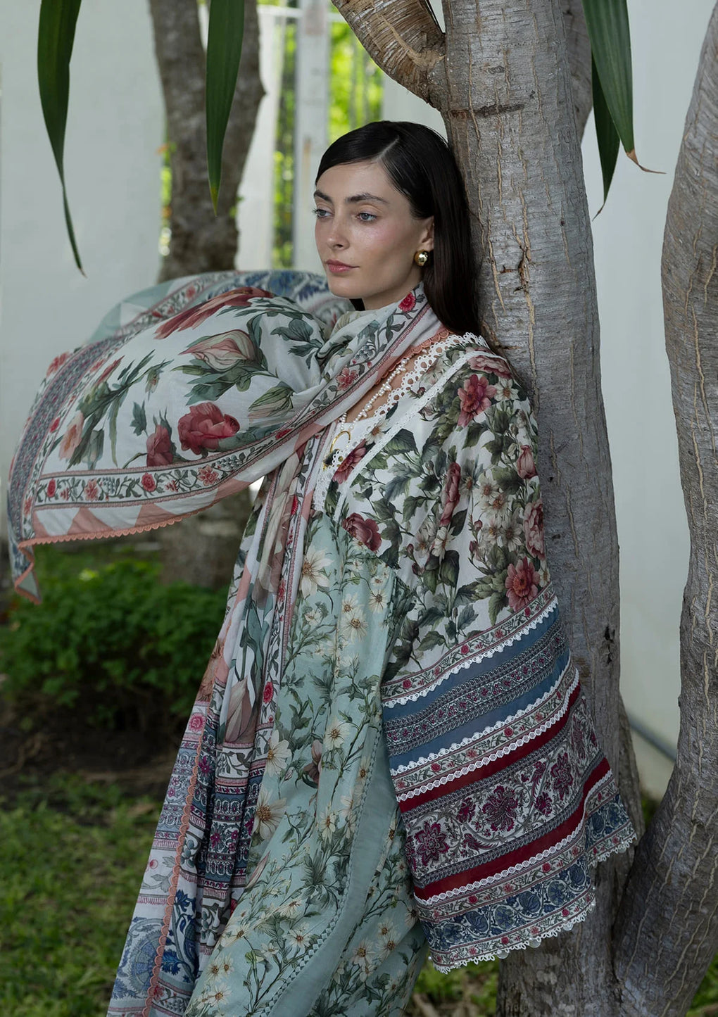 Elaf Premium | Prints Collection 26 | EPN-6B OPALINE GARDEN - House Of Hania