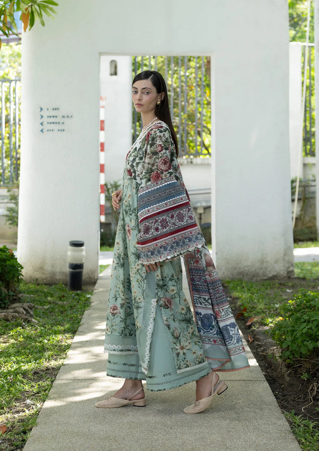 Elaf Premium | Prints Collection 26 | EPN-6B OPALINE GARDEN - House Of Hania