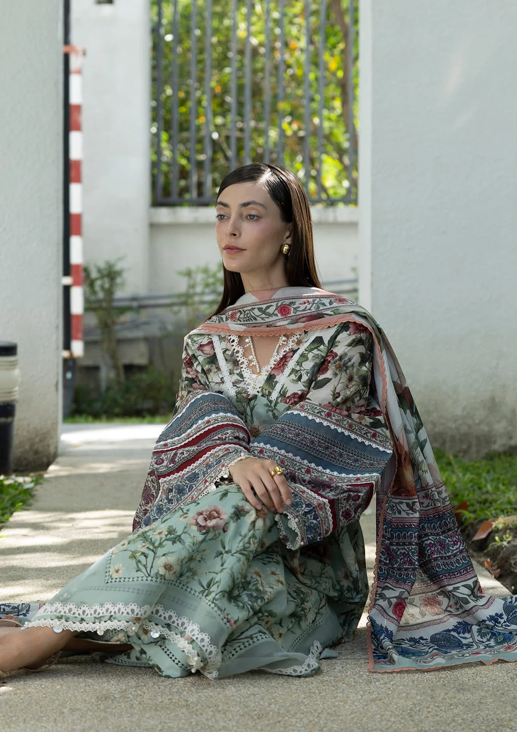 Elaf Premium | Prints Collection 26 | EPN-6B OPALINE GARDEN - House Of Hania