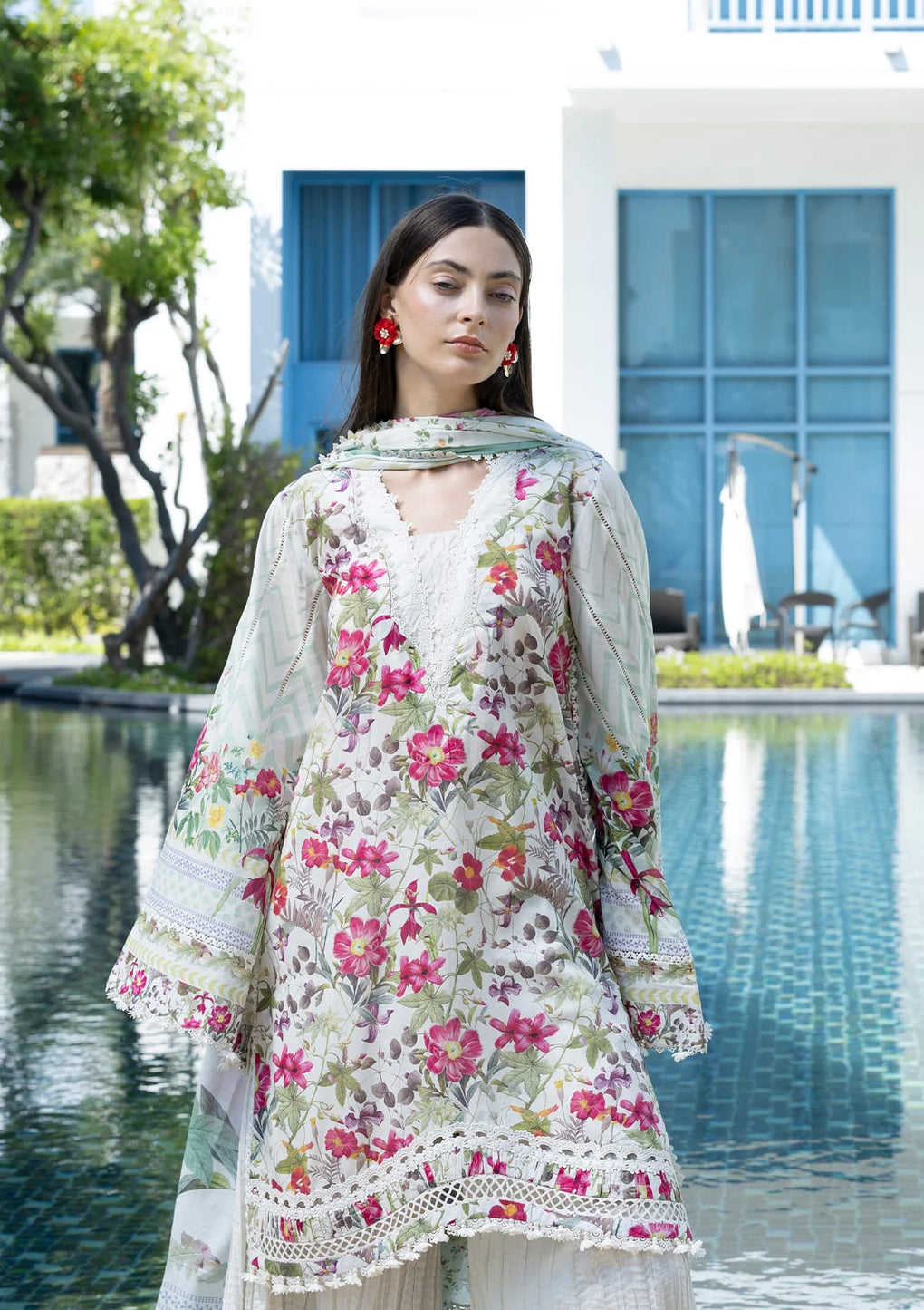 Elaf Premium | Prints Collection 26 | EPN-9B CHANTILLY - House Of Hania