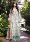 Elaf Premium | Signature Embroidered Lawn 24 | ESL-02B PEARLY ESSENCE - House Of Hania