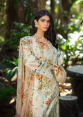 Elaf Premium | Signature Embroidered Lawn 24 | ESL-03A ANGELS BREATH - House Of Hania