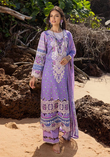 Elaf Premium | Signature Embroidered Lawn 24 | ESL-04A MADEMOISELLE - House Of Hania