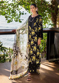 Elaf Premium | Signature Embroidered Lawn 24 | ESL-06A ECLIPSED DREAM - House Of Hania