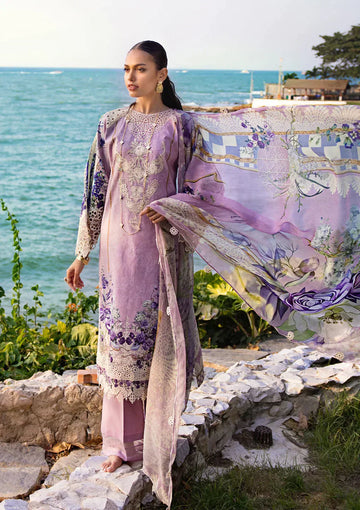Elaf Premium | Signature Embroidered Lawn 24 | ESL-07A CUPID - House Of Hania