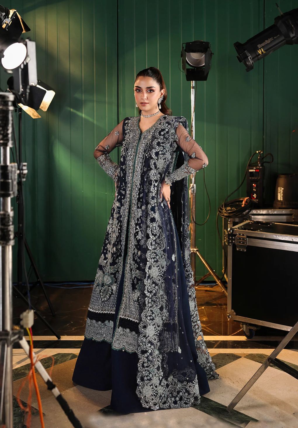 Elaf Premium | Stardom Formal Handwork 25 | ESH-06 SKYFALL - House Of Hania