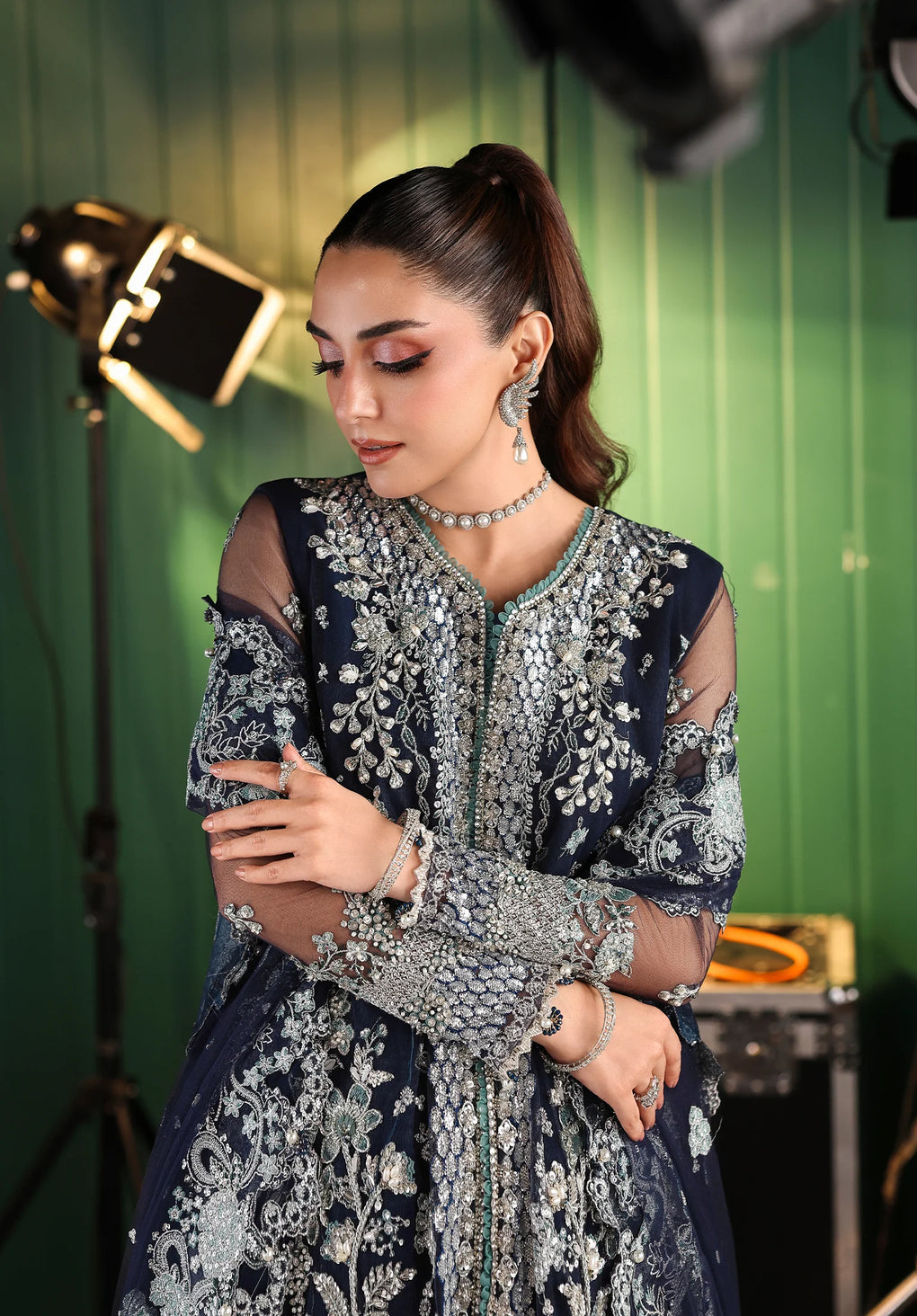 Elaf Premium | Stardom Formal Handwork 25 | ESH-06 SKYFALL - House Of Hania