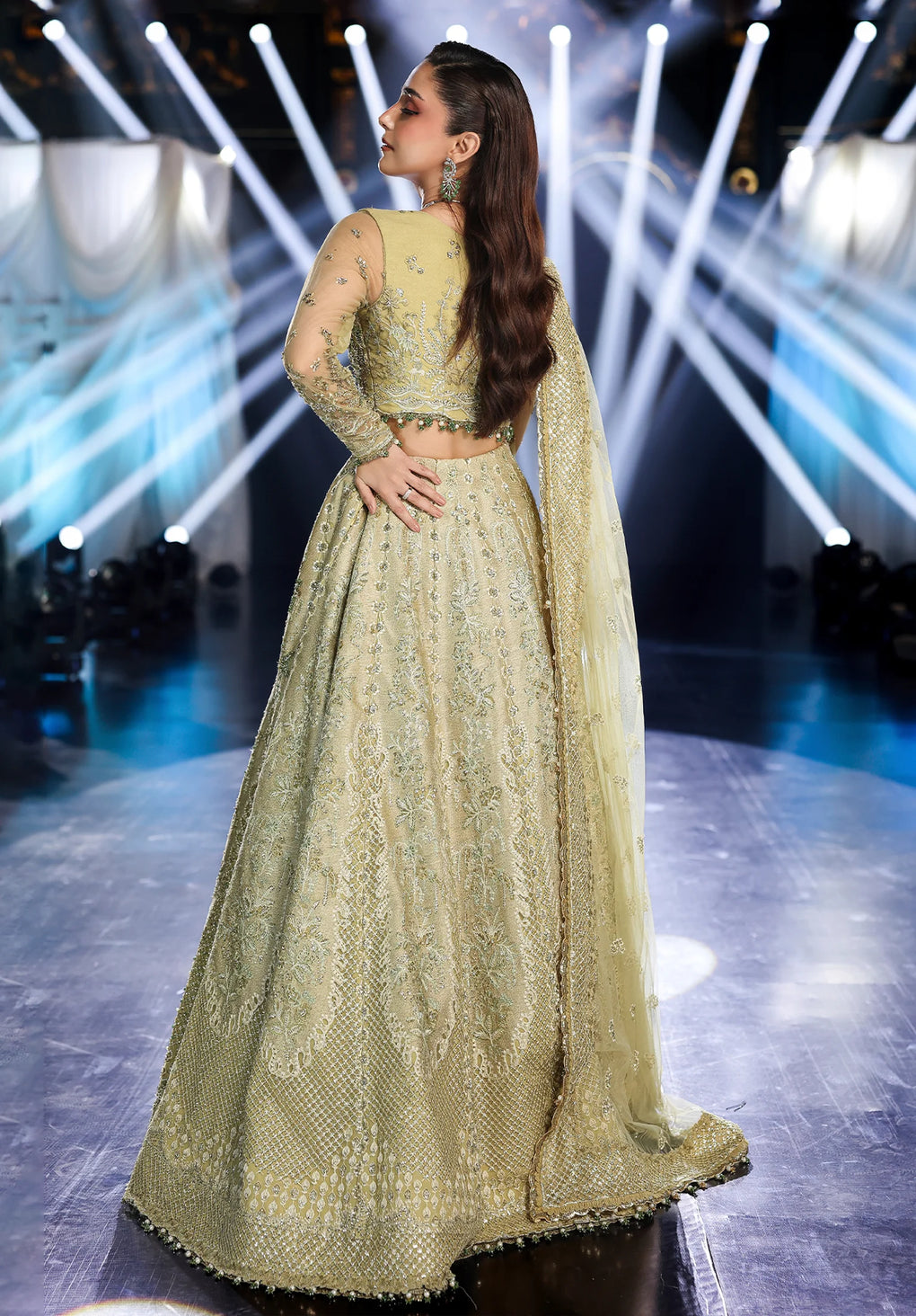 Elaf Premium | Stardom Formal Handwork 25 | ESH-07 MINT MAJESTY - House Of Hania