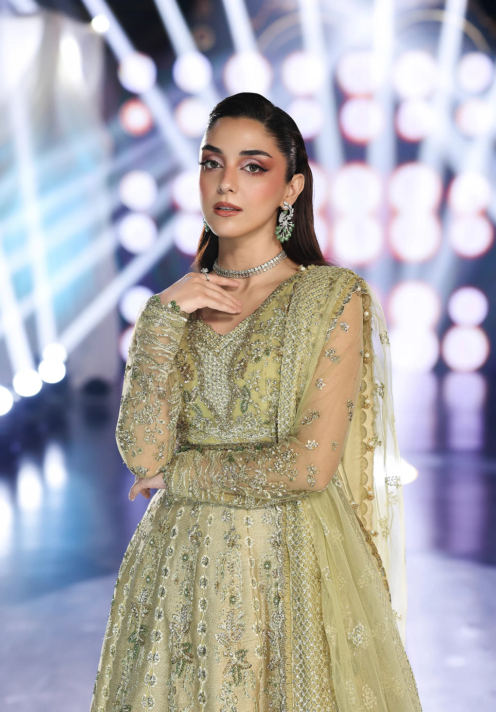 Elaf Premium | Stardom Formal Handwork 25 | ESH-07 MINT MAJESTY - House Of Hania