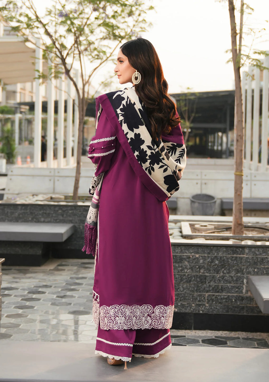 Elaf Premium | Winter Pashmina Shawl Collection | EPW-1A Infinite Love - House Of Hania