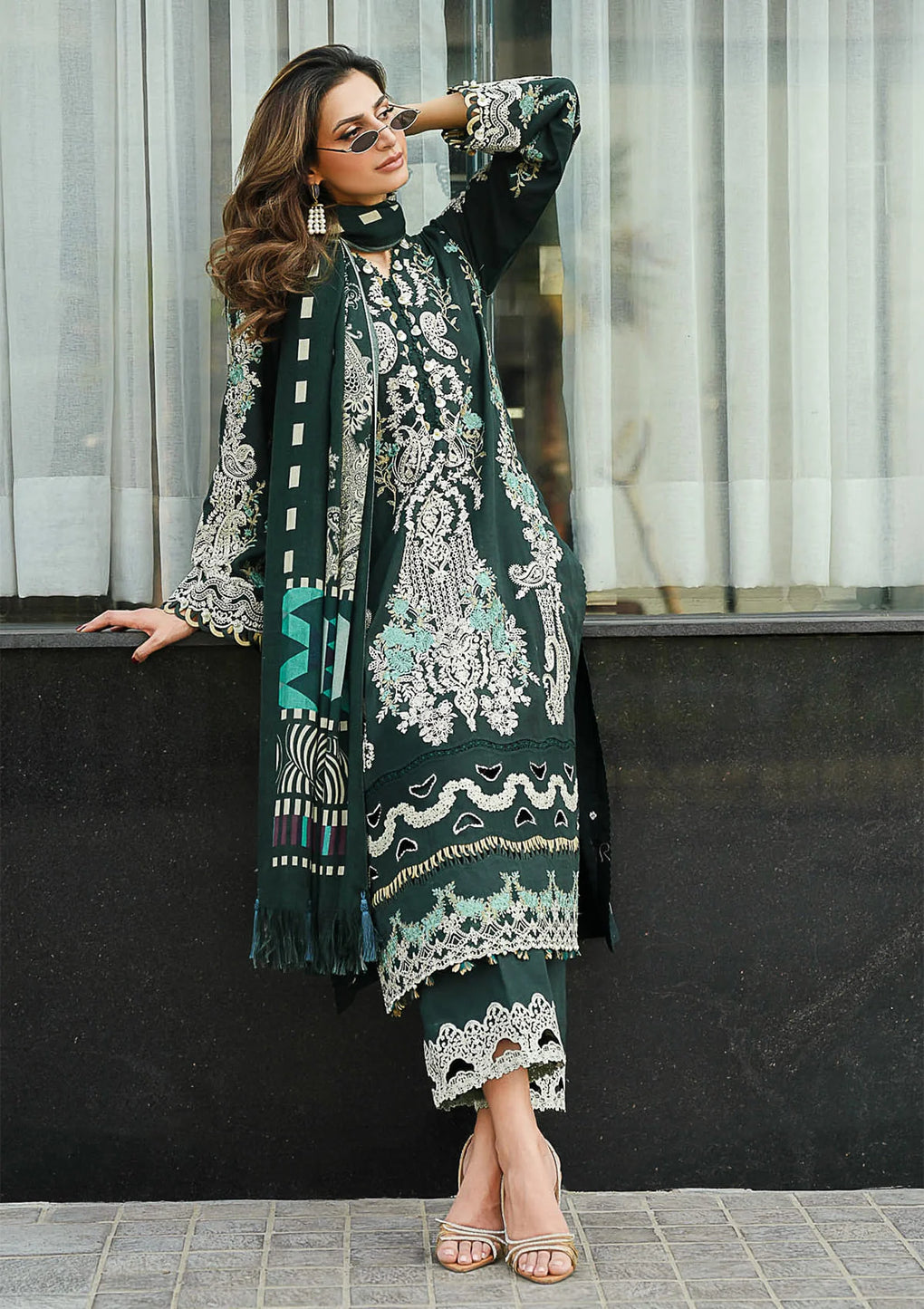 Elaf Premium | Winter Pashmina Shawl Collection | EPW-2A Sweet Harmony - House Of Hania