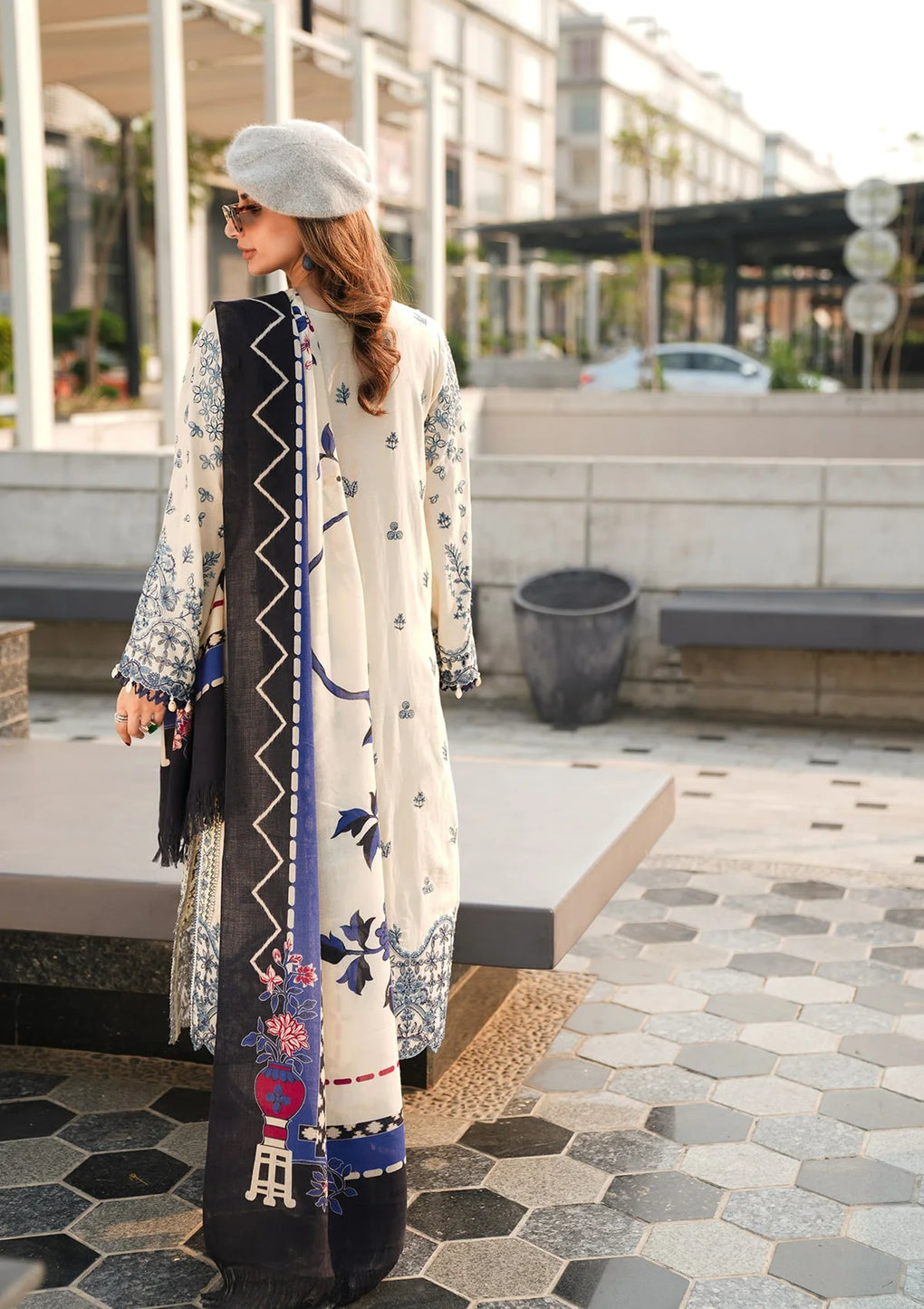 Elaf Premium | Winter Pashmina Shawl Collection | EPW-5B Cherished Memories - House Of Hania