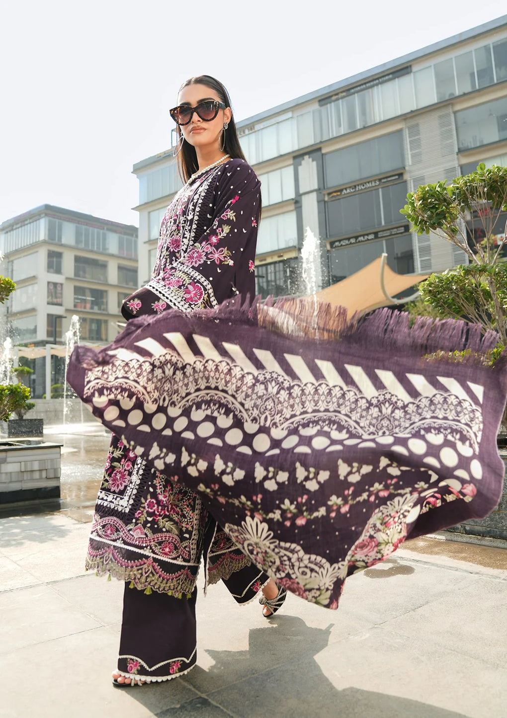 Elaf Premium | Winter Pashmina Shawl Collection | EPW-8A Warm Embrace - House Of Hania