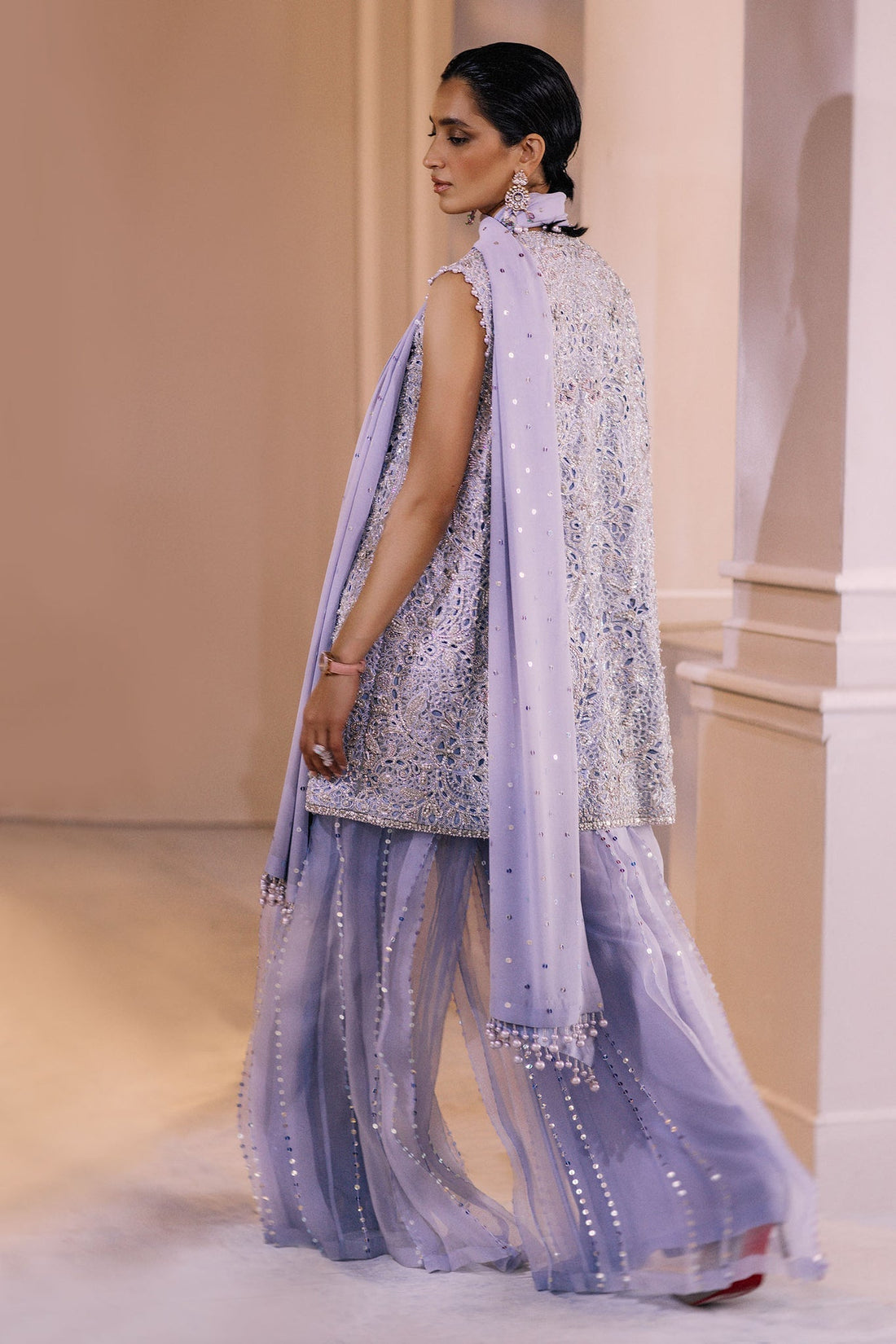 Elan | Demi Couture Onirique | CRISTALLIN LILAS (EP-20653) - House Of Hania