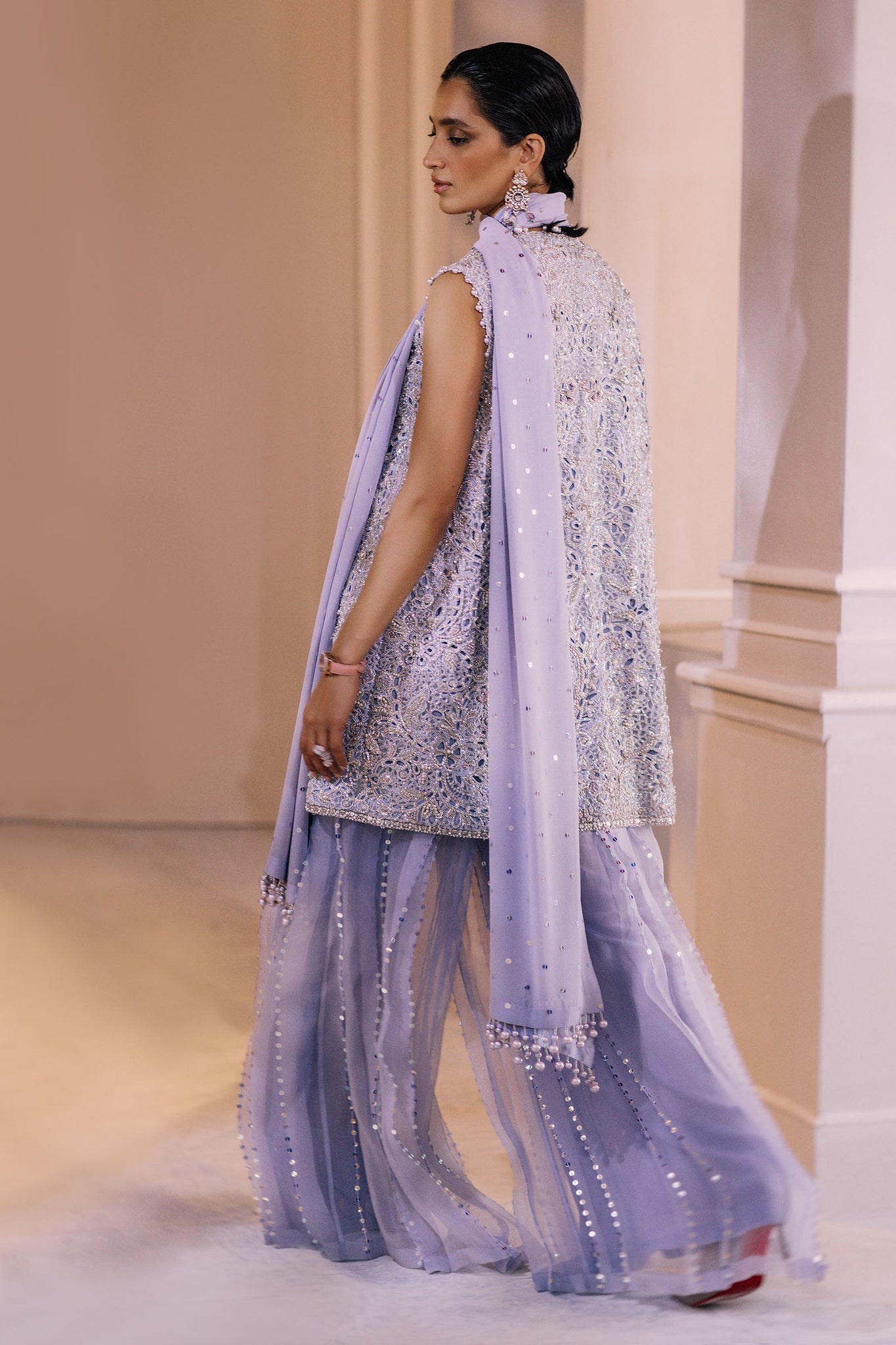 Elan | Demi Couture Onirique | CRISTALLIN LILAS (EP-20653) - House Of Hania