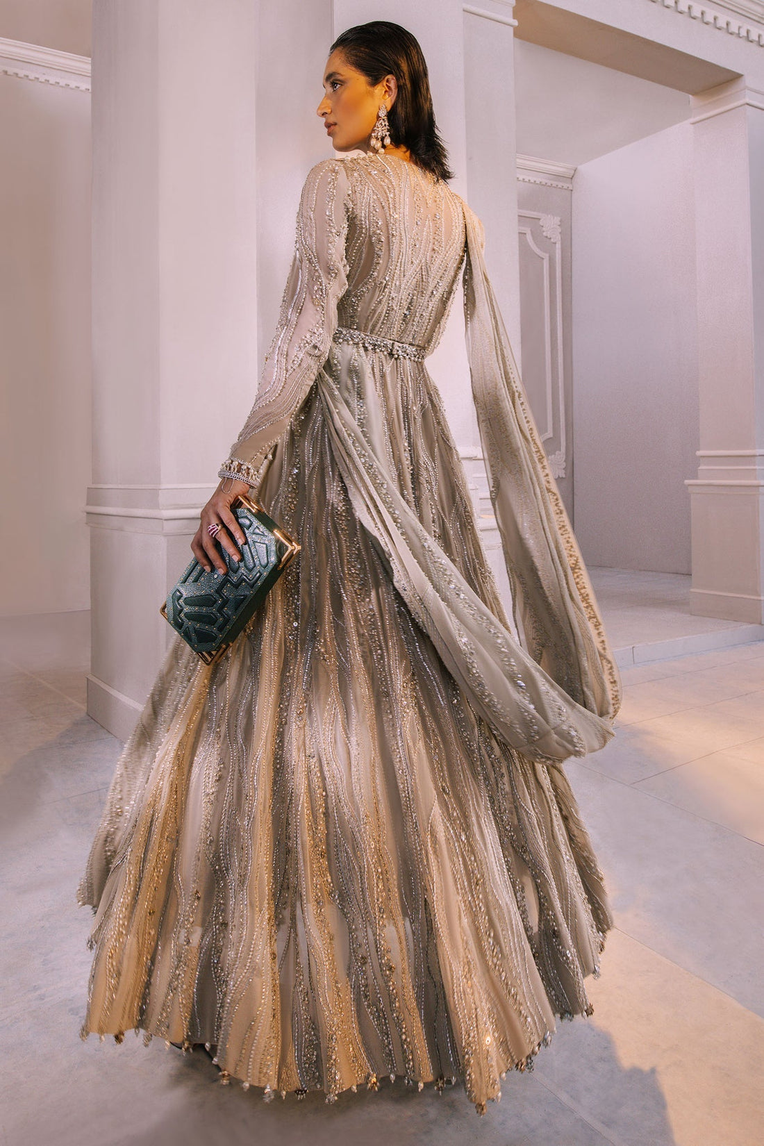 Elan | Demi Couture Onirique | LUISANTE D'OR (EP-20856) - House Of Hania