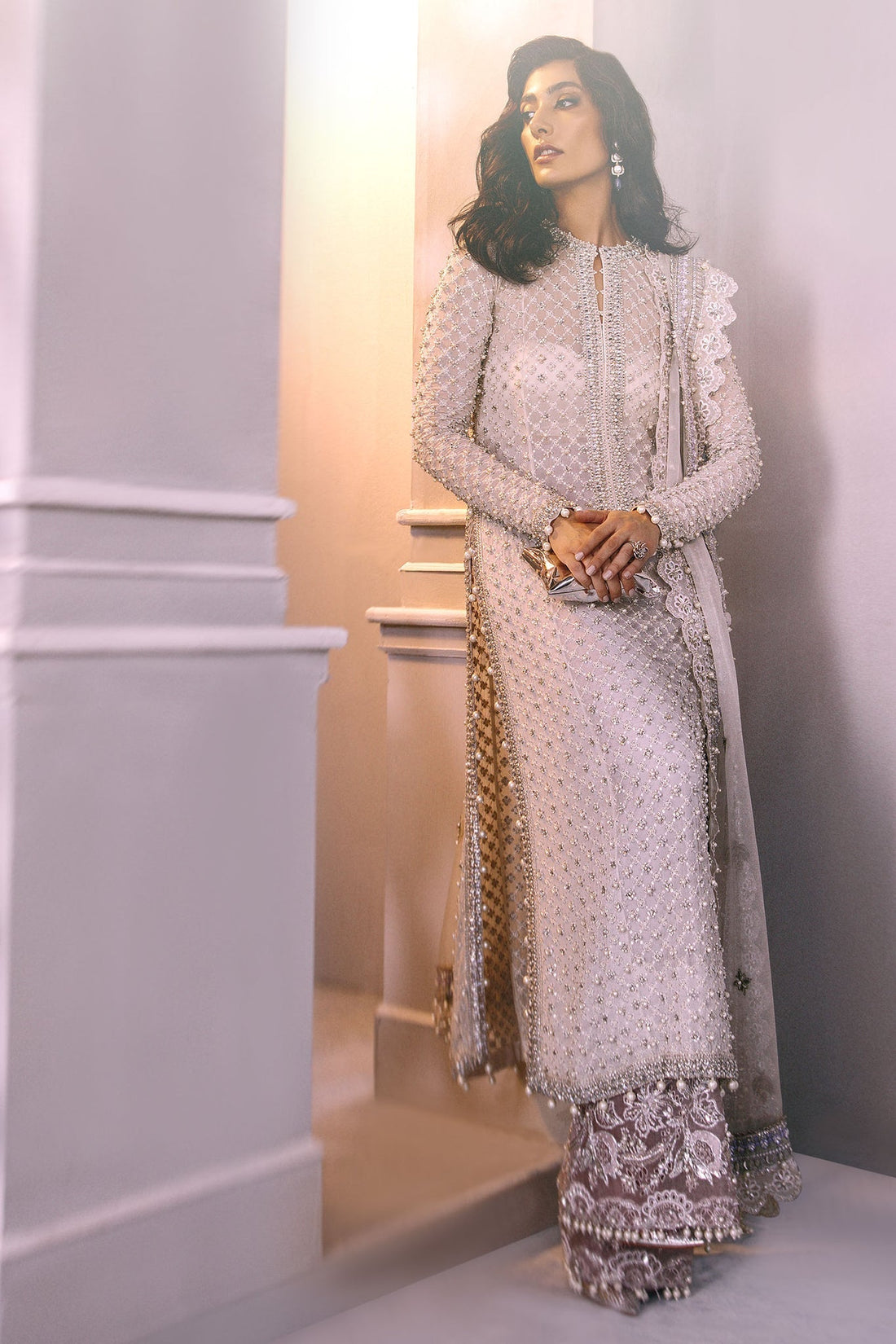 Elan | Demi Couture Onirique | PERLE DELICATE (EP-20181) - House Of Hania