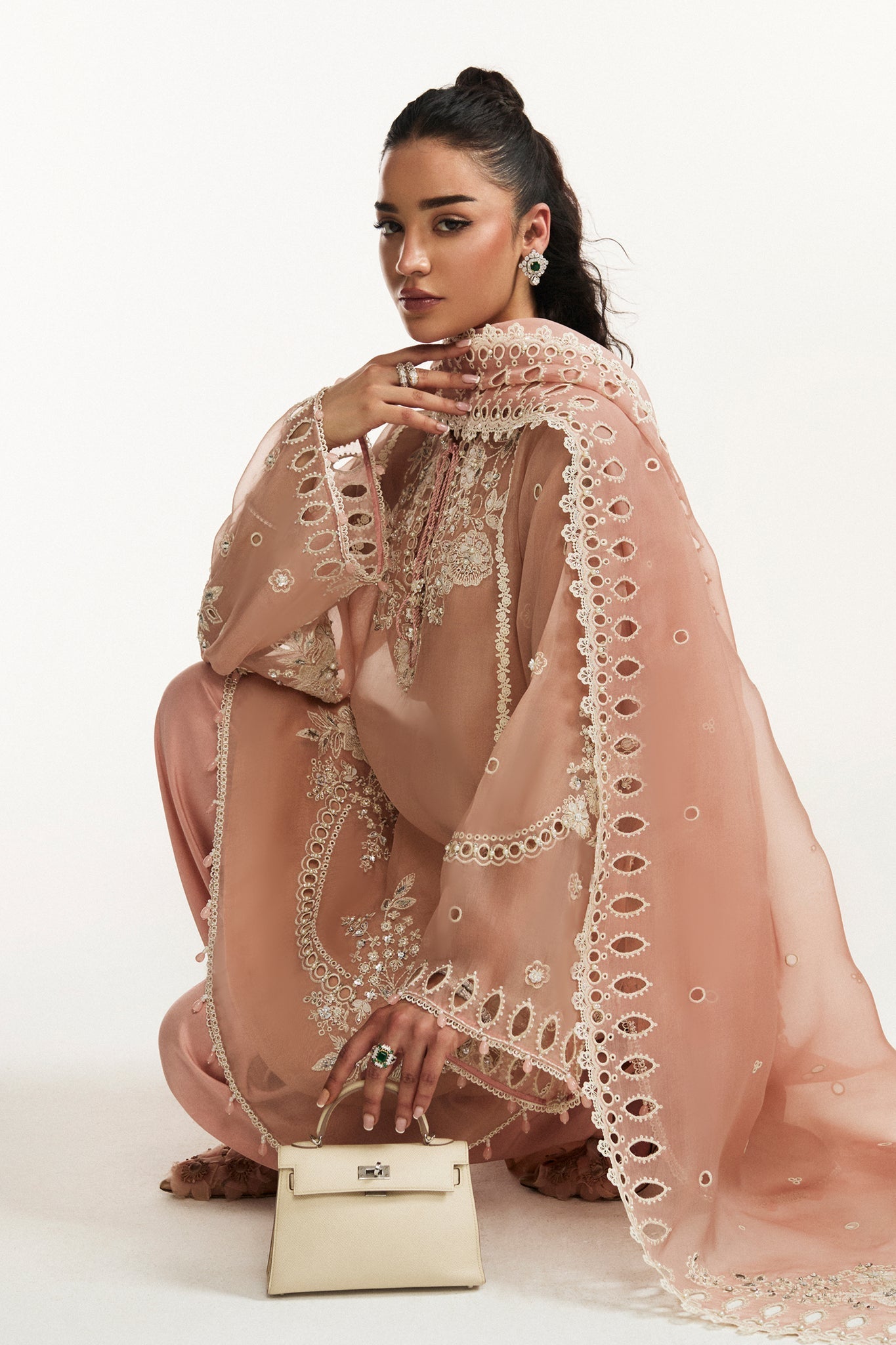 Elan I Vital Ornee I FLEUR DE ROSÉ (EV-21358) - House Of Hania