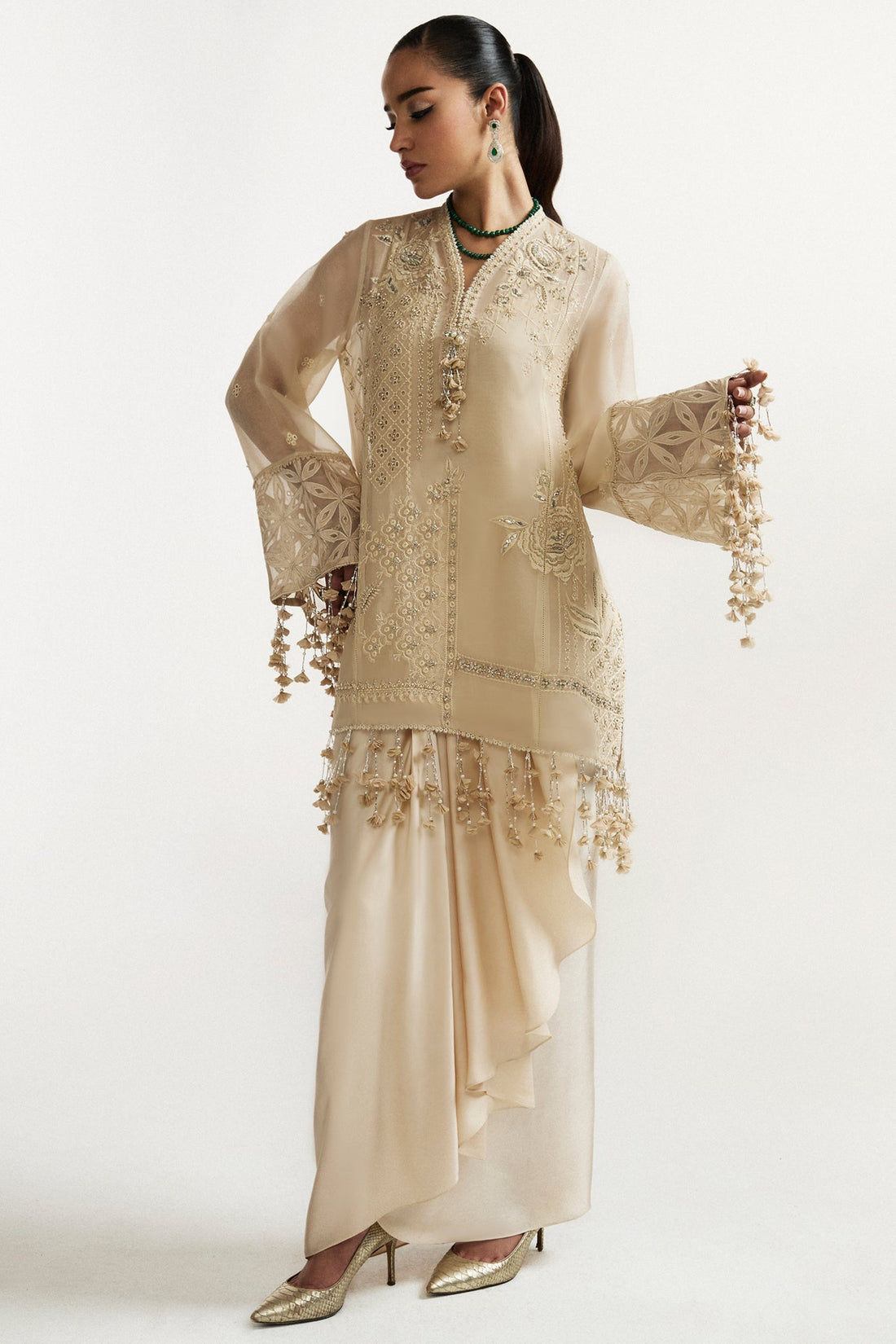 Elan I Vital Ornee I SOLENNE D'OR (EV-21356) - House Of Hania