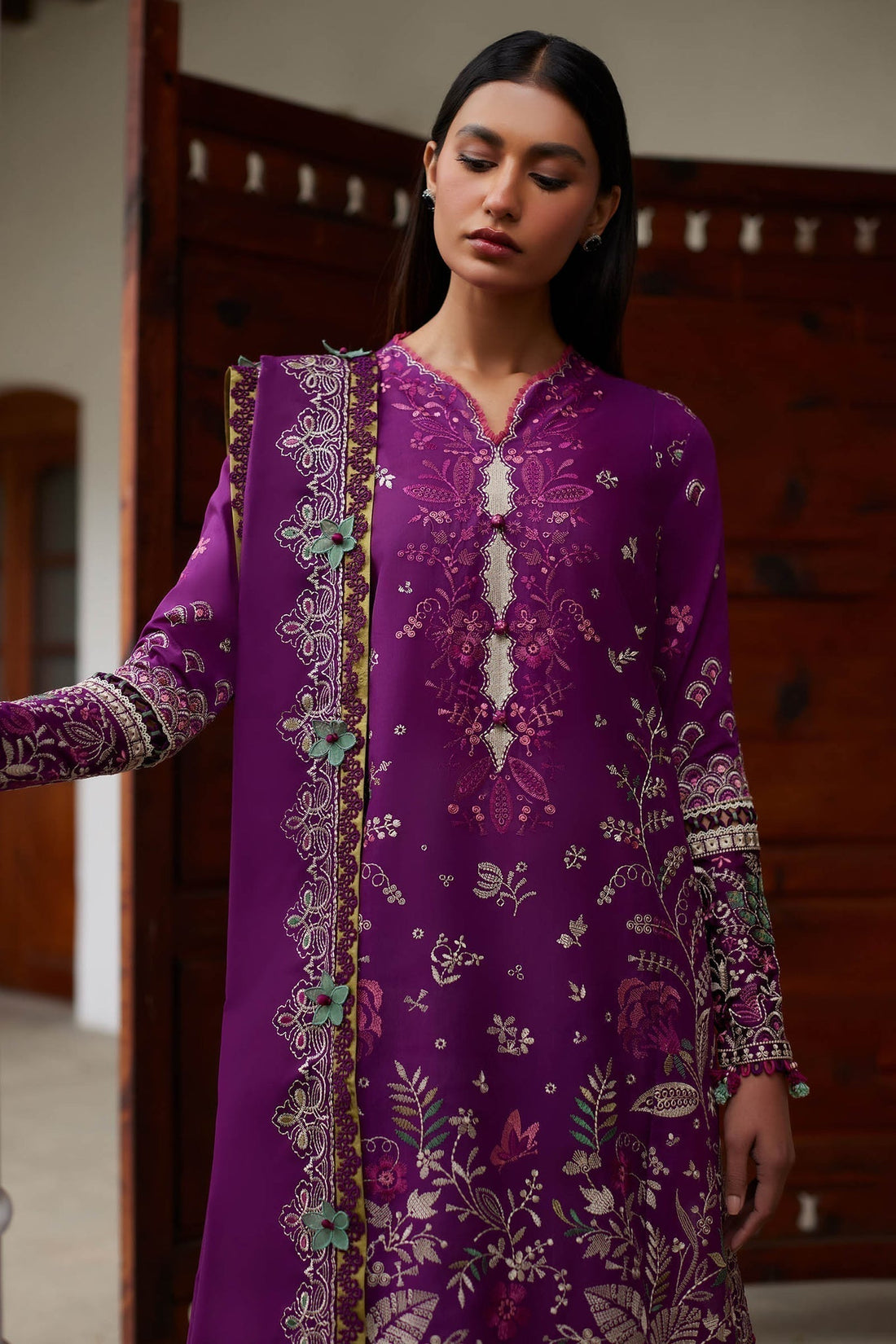 Elan | Lawn24 |QISTINA (EL24-03 A) - House Of Hania