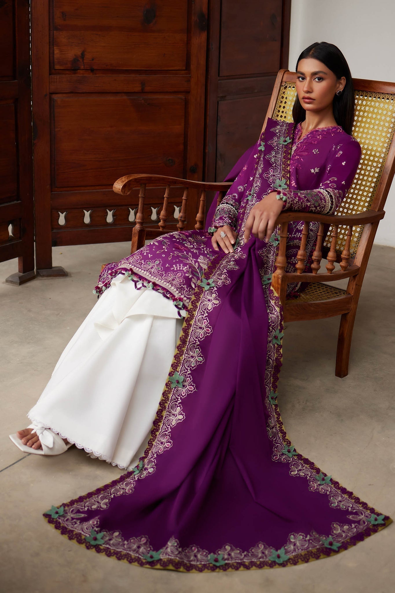 Elan | Lawn24 |QISTINA (EL24-03 A) - House Of Hania