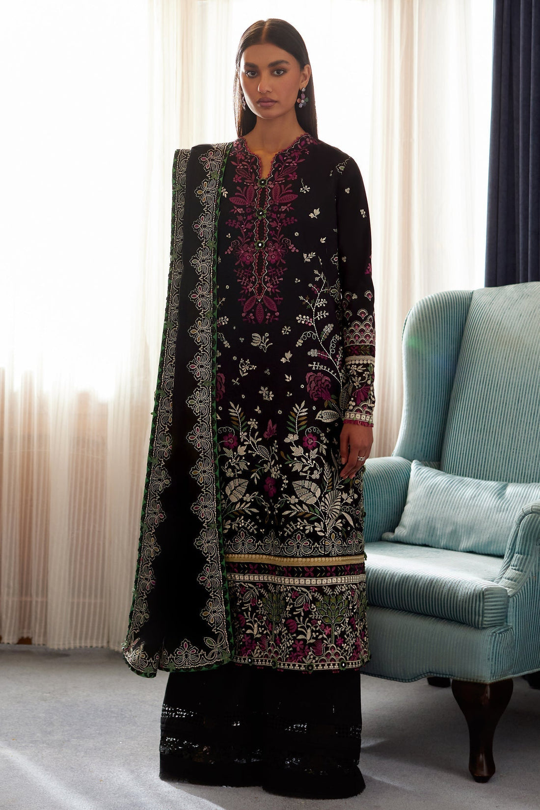 Elan | Lawn24 |QISTINA (EL24-03 B) - House Of Hania