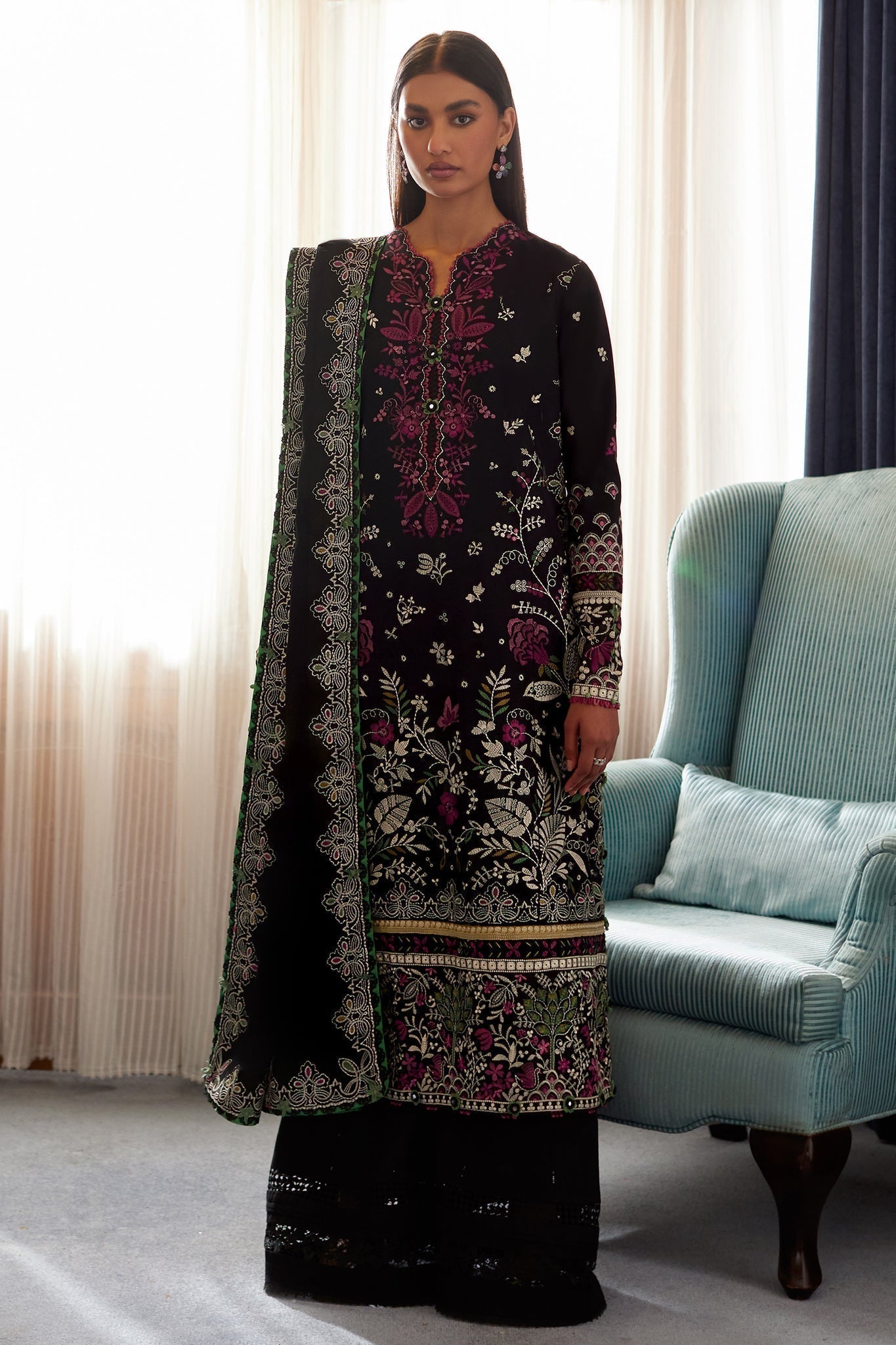 Elan | Lawn24 |QISTINA (EL24-03 B) - House Of Hania