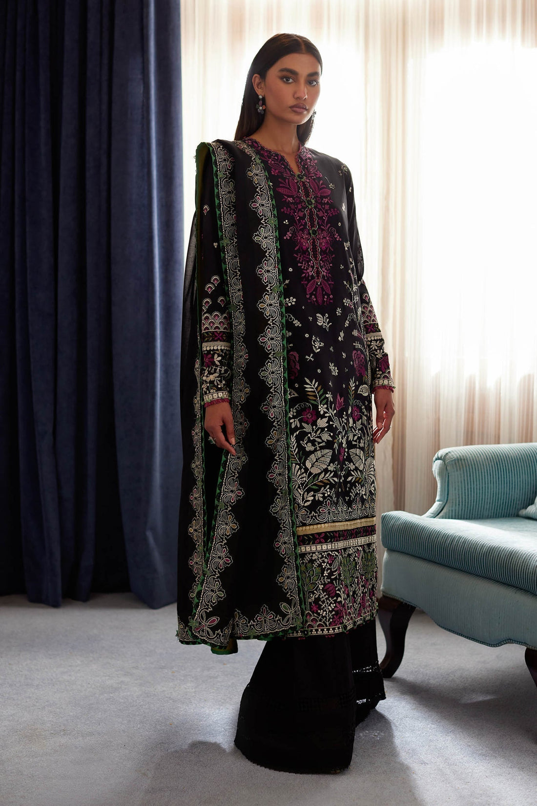 Elan | Lawn24 |QISTINA (EL24-03 B) - House Of Hania