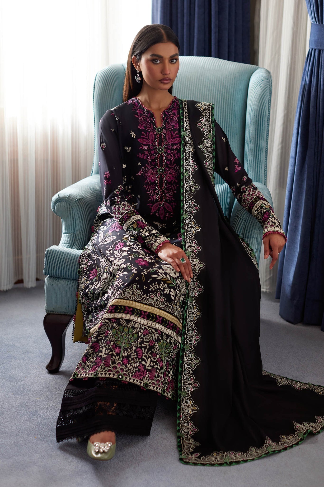 Elan | Lawn24 |QISTINA (EL24-03 B) - House Of Hania