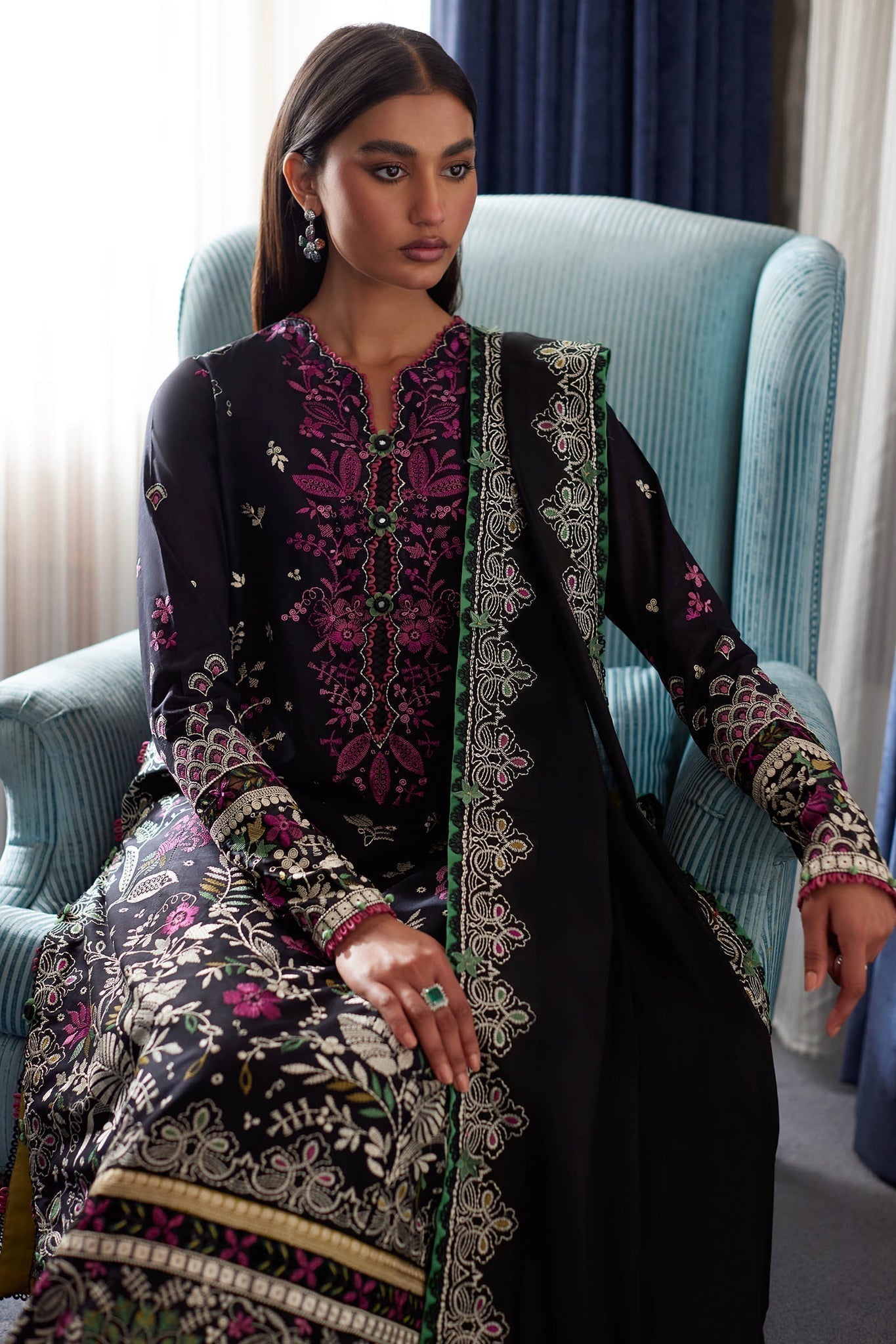 Elan | Lawn24 |QISTINA (EL24-03 B) - House Of Hania
