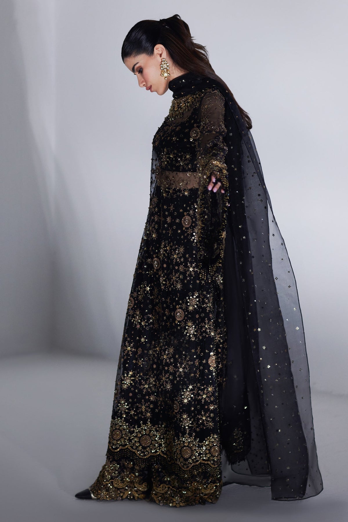 Elan | Lumiere Luxury Pret | CASCADE D'ÉTOILES' (EP-21013) - House Of Hania