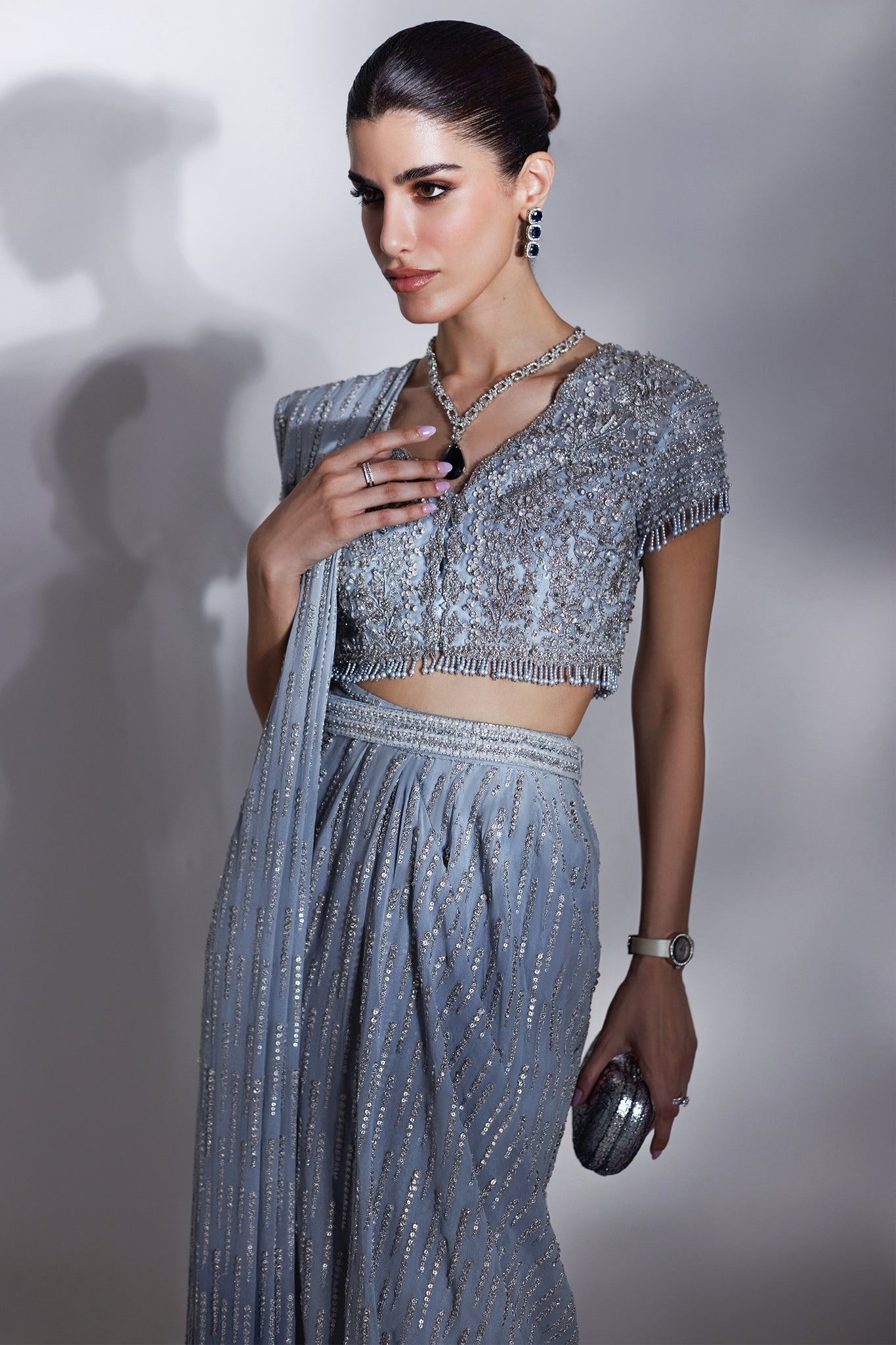 Elan | Lumiere Luxury Pret | ÉCLAT GLACÉ (EP-21008) - House Of Hania