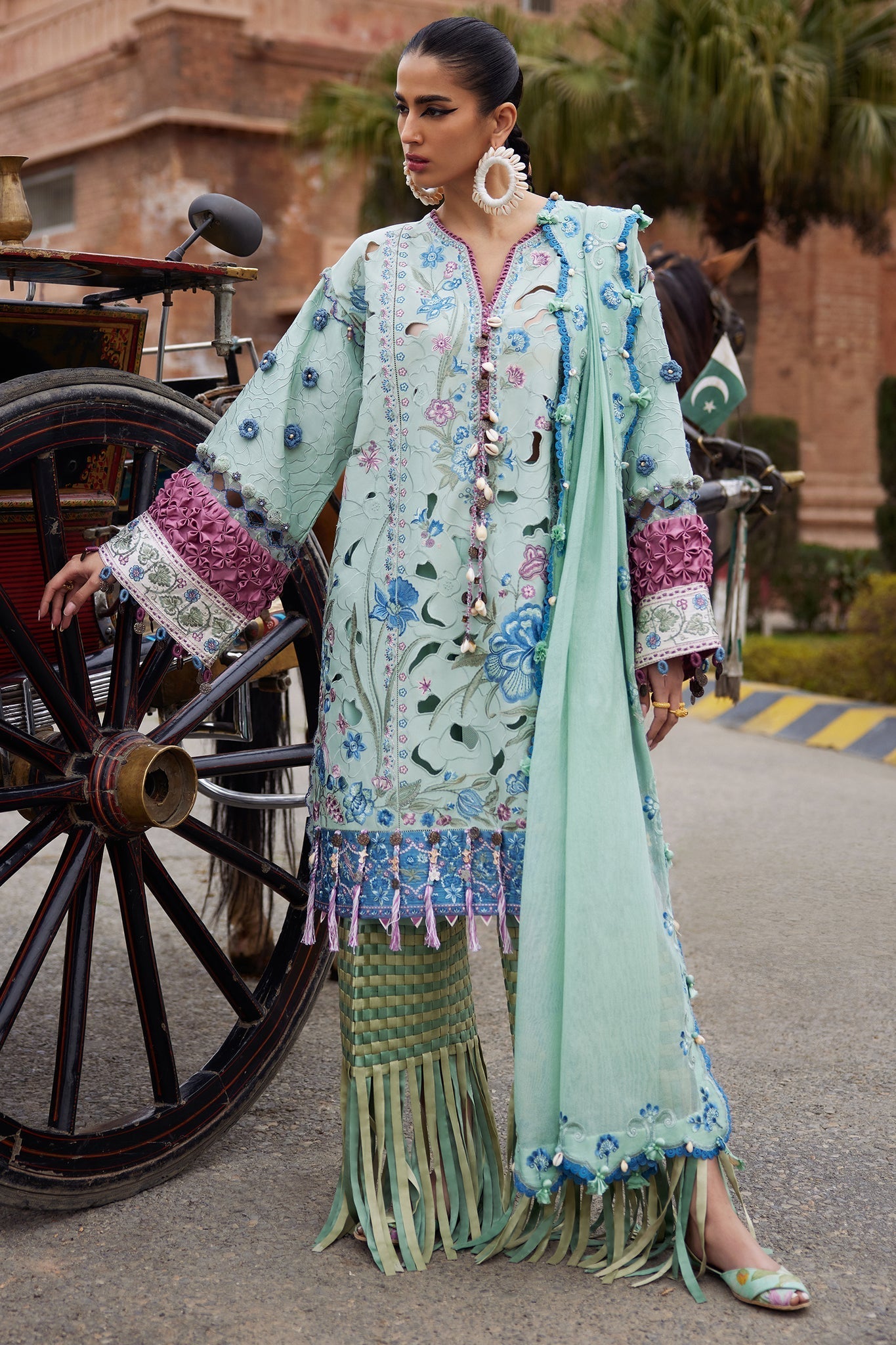 Elan | Luxury Lawn 25 | AMARA (EL25-09 B) - House Of Hania