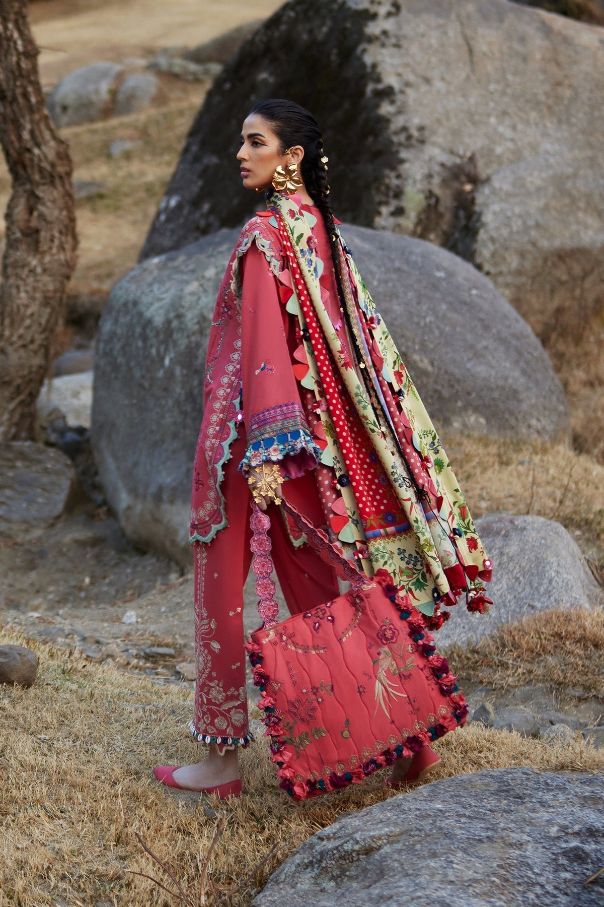 Elan | Luxury Lawn 25 | AURIELLE (EL25-06 B) - House Of Hania
