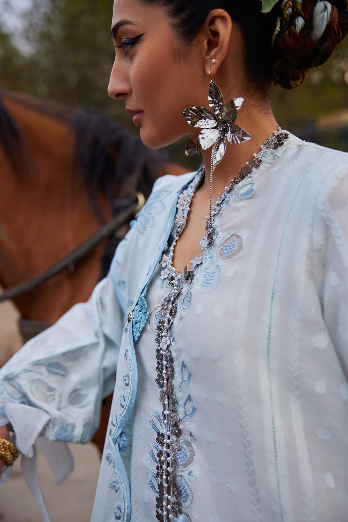 Elan | Luxury Lawn 25 | CELESTINE (EL25-05 B) - House Of Hania
