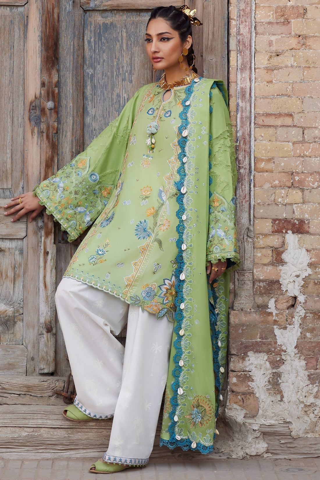 Elan | Luxury Lawn 25 | ISLA BLEU (EL25-11 B) - House Of Hania