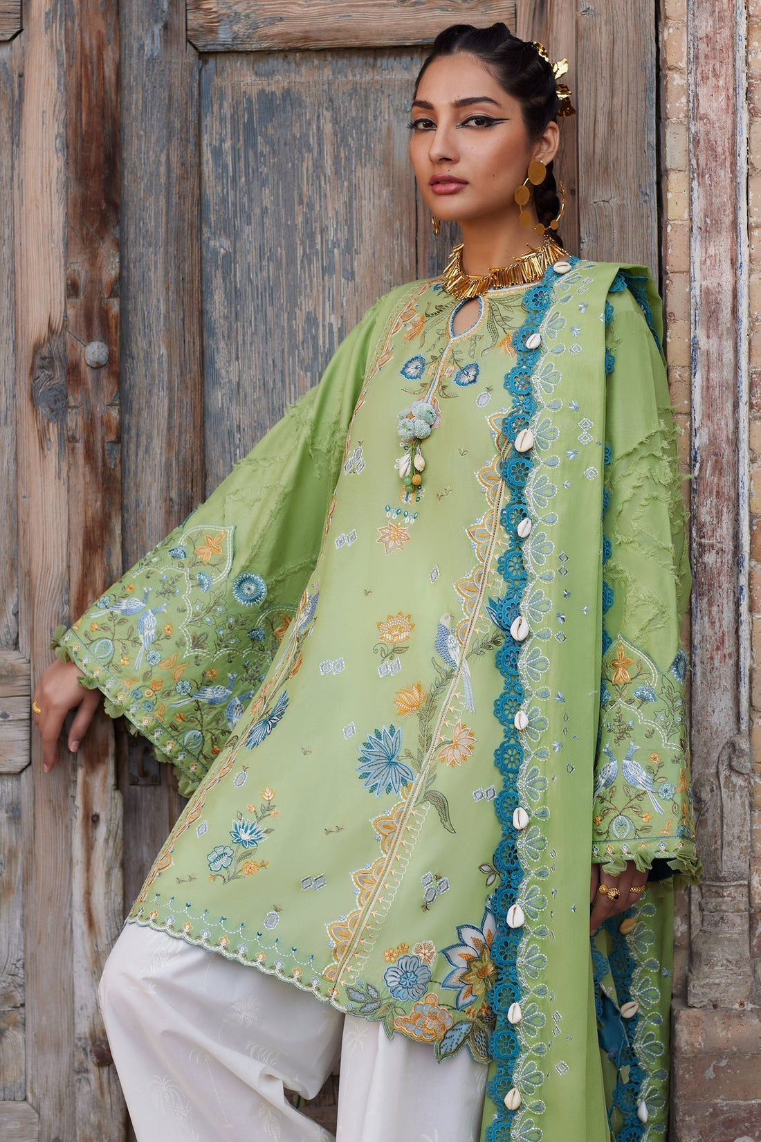 Elan | Luxury Lawn 25 | ISLA BLEU (EL25-11 B) - House Of Hania